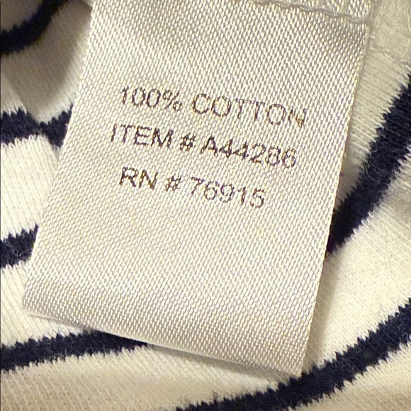 Appleseed's Navy and Red Striped Top - Picture 3 of 3